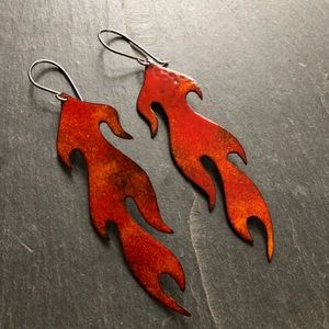 Enameled  flames
